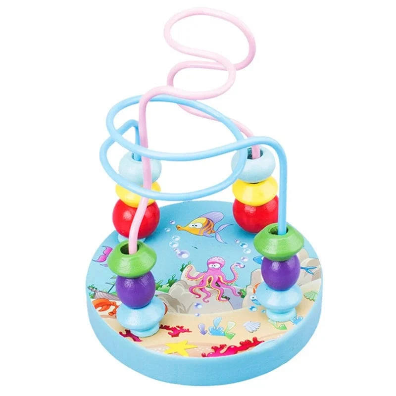 Montessori Pädagogisches Holzspielzeug Bead Maze Holz Mathe-Spielzeug Entwicklung Montessori Spielzeug Baby Pädagogisches Spielzeug Für Kinder