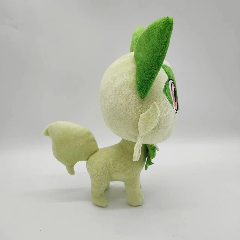 25 cm große Sprigatito Pokémon Plüschtier, japanische Anime-Filmkatze, Sprigatito Grüner Fuchs Fuecoco Quaxly Stofftier, Geburtstagsgeschenk für Kinder