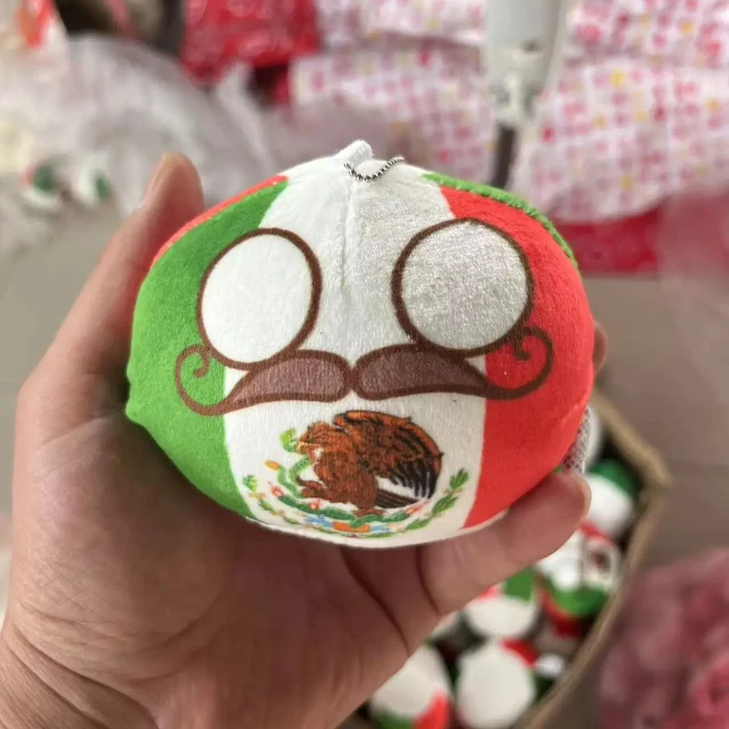 70 Arten Polandball Anhänger Country Balls 10cm Country Ball Plüschtiere Countryball Gefüllte Puppe Spielzeug Weihnachtsgeschenk für Kinder