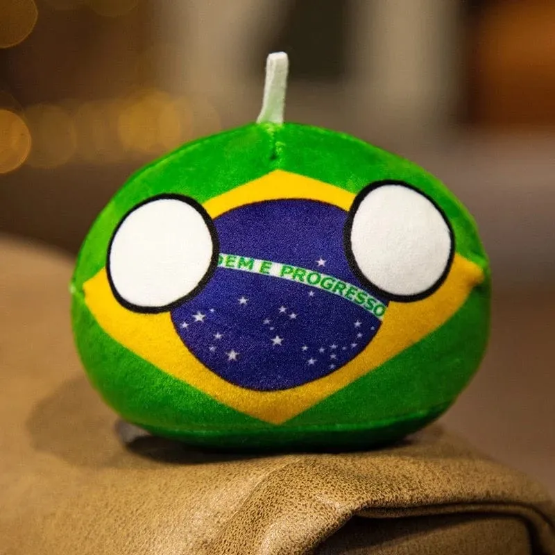 70 Arten Polandball Anhänger Country Balls 10cm Country Ball Plüschtiere Countryball Gefüllte Puppe Spielzeug Weihnachtsgeschenk für Kinder