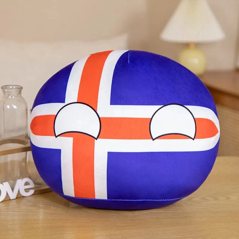 70 Arten Polandball Anhänger Country Balls 10cm Country Ball Plüschtiere Countryball Gefüllte Puppe Spielzeug Weihnachtsgeschenk für Kinder