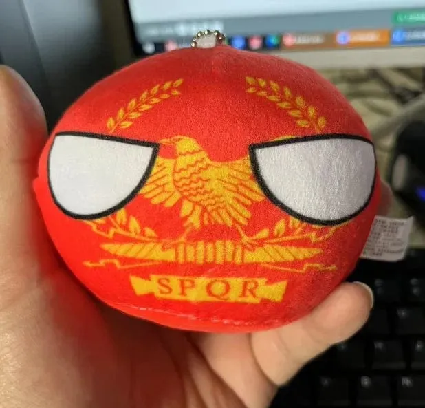 70 Arten Polandball Anhänger Country Balls 10cm Country Ball Plüschtiere Countryball Gefüllte Puppe Spielzeug Weihnachtsgeschenk für Kinder