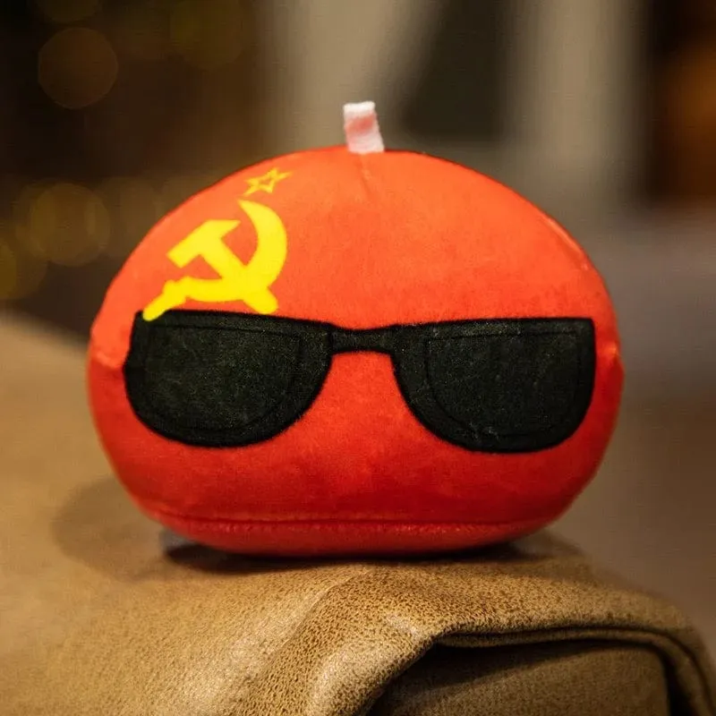 70 Arten Polandball Anhänger Country Balls 10cm Country Ball Plüschtiere Countryball Gefüllte Puppe Spielzeug Weihnachtsgeschenk für Kinder