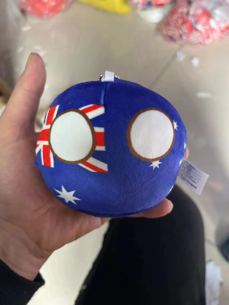 70 Arten Polandball Anhänger Country Balls 10cm Country Ball Plüschtiere Countryball Gefüllte Puppe Spielzeug Weihnachtsgeschenk für Kinder