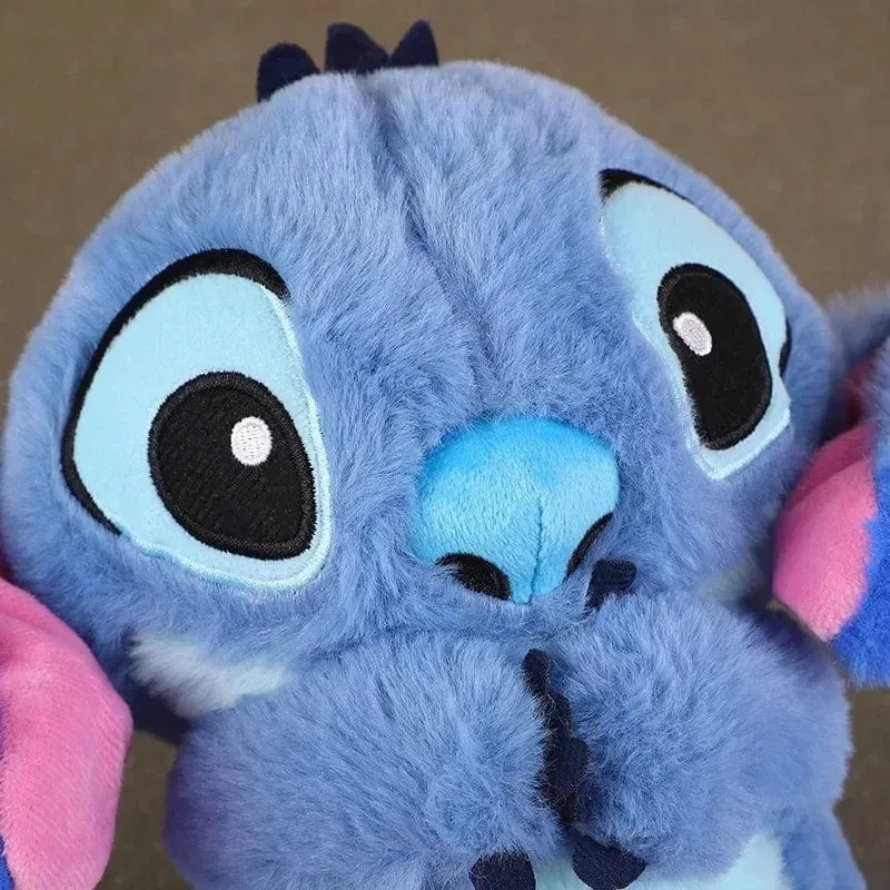 Kawaii Stitch Plüschpuppe Baby Schlafbegleiter Sound Beruhigendes Musical Kawaii Mit Airbag und Licht Puppe Atmen Spielzeug Geschenke