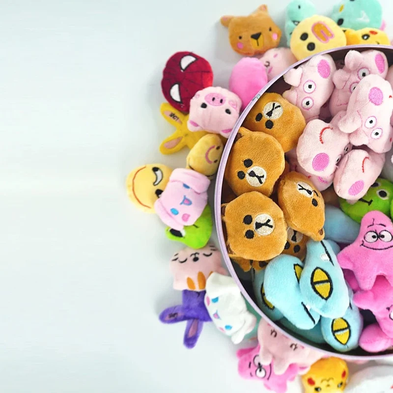 Mini 6 * 4 cm kleines weiches Stofftier Plüsch Plüschtier Puppe Design Kaninchen Bär und andere Multi-Modell kleine Spielzeuge Baby Kinder Geschenke