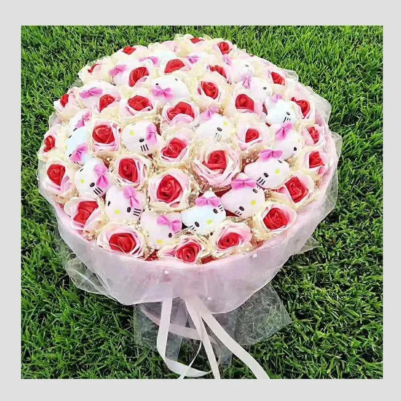 Mini 6 * 4 cm kleines weiches Stofftier Plüsch Plüschtier Puppe Design Kaninchen Bär und andere Multi-Modell kleine Spielzeuge Baby Kinder Geschenke