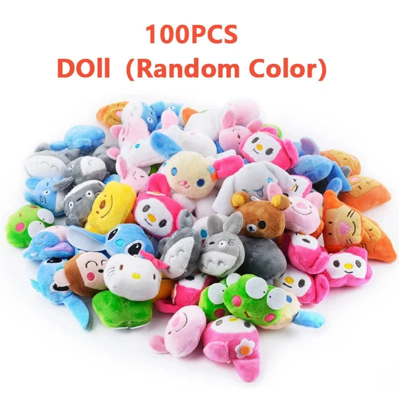 Mini 6 * 4 cm kleines weiches Stofftier Plüsch Plüschtier Puppe Design Kaninchen Bär und andere Multi-Modell kleine Spielzeuge Baby Kinder Geschenke