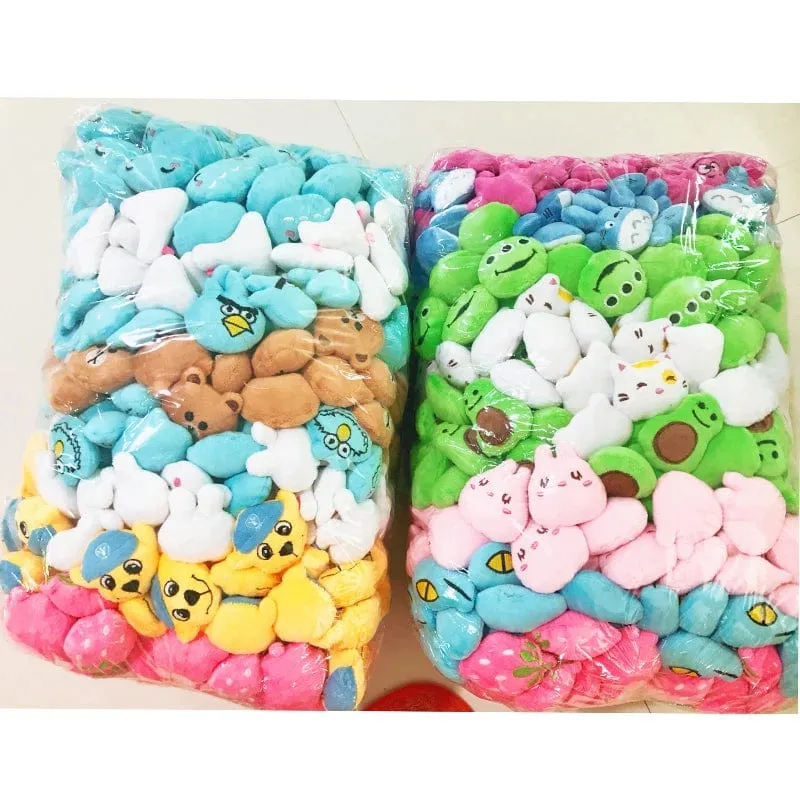Mini 6 * 4 cm kleines weiches Stofftier Plüsch Plüschtier Puppe Design Kaninchen Bär und andere Multi-Modell kleine Spielzeuge Baby Kinder Geschenke