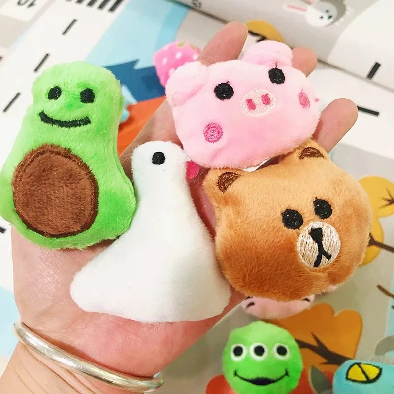 Mini 6 * 4 cm kleines weiches Stofftier Plüsch Plüschtier Puppe Design Kaninchen Bär und andere Multi-Modell kleine Spielzeuge Baby Kinder Geschenke