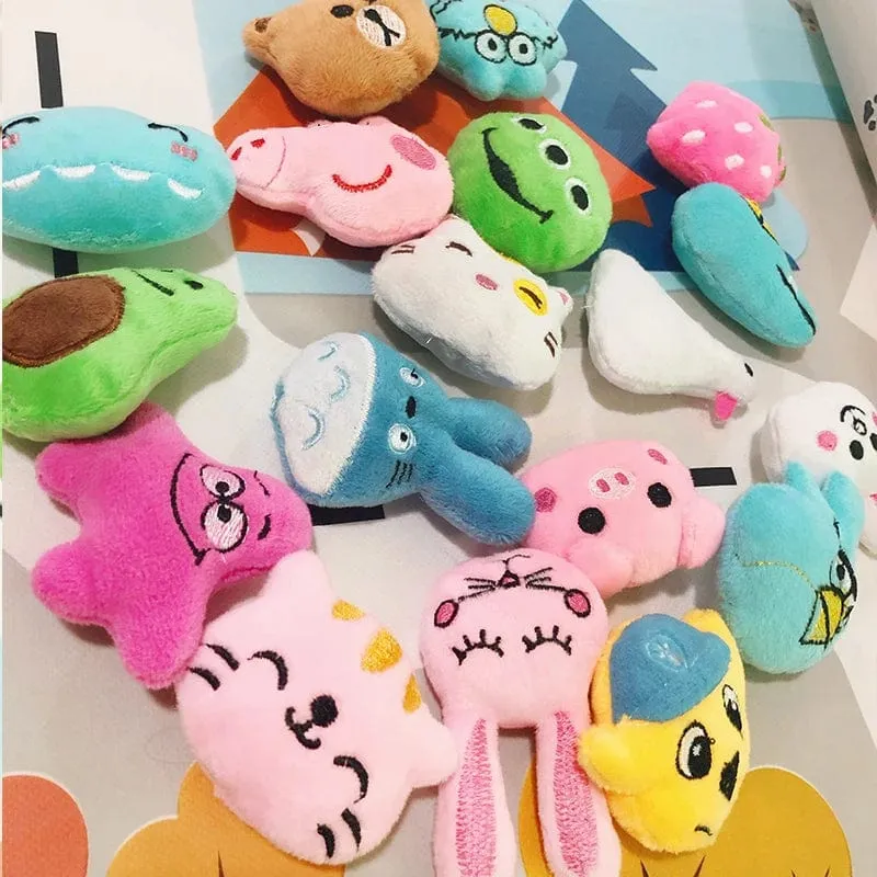 Mini 6 * 4 cm kleines weiches Stofftier Plüsch Plüschtier Puppe Design Kaninchen Bär und andere Multi-Modell kleine Spielzeuge Baby Kinder Geschenke