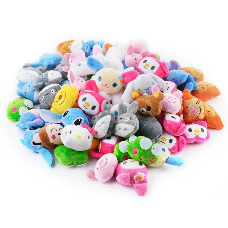 Mini 6 * 4 cm kleines weiches Stofftier Plüsch Plüschtier Puppe Design Kaninchen Bär und andere Multi-Modell kleine Spielzeuge Baby Kinder Geschenke