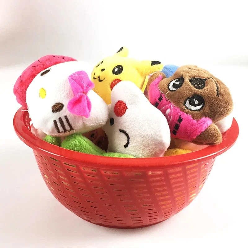 Mini 6 * 4 cm kleines weiches Stofftier Plüsch Plüschtier Puppe Design Kaninchen Bär und andere Multi-Modell kleine Spielzeuge Baby Kinder Geschenke