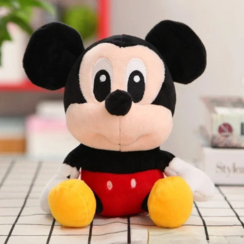 12-20cm Disney Stitch Mickey Minnie Plüsch-Schlüsselanhänger Modelle Kawaii Cartoon Gefüllte Plüsch Puppen Spielzeug Anime Baby Kinder Geburtstagsgeschenke