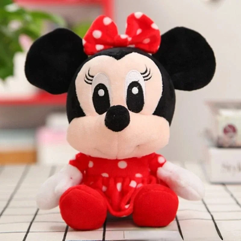 12-20cm Disney Stitch Mickey Minnie Plüsch-Schlüsselanhänger Modelle Kawaii Cartoon Gefüllte Plüsch Puppen Spielzeug Anime Baby Kinder Geburtstagsgeschenke