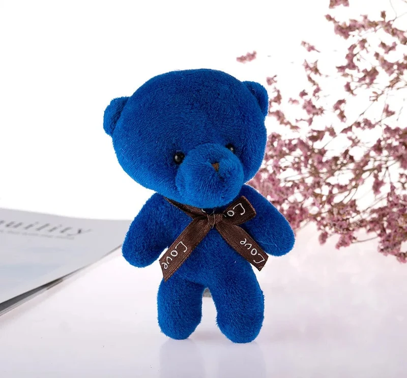 Neue Farbe Teddybär Puppen 12cm Weiche Kuscheltiere Bär Plüsch Spielzeug Pendent Nette Nette Mädchen Keychain Hochzeit Kinder Party geschenke