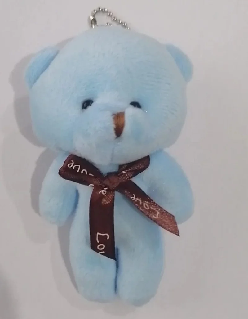 Neue Farbe Teddybär Puppen 12cm Weiche Kuscheltiere Bär Plüsch Spielzeug Pendent Nette Nette Mädchen Keychain Hochzeit Kinder Party geschenke