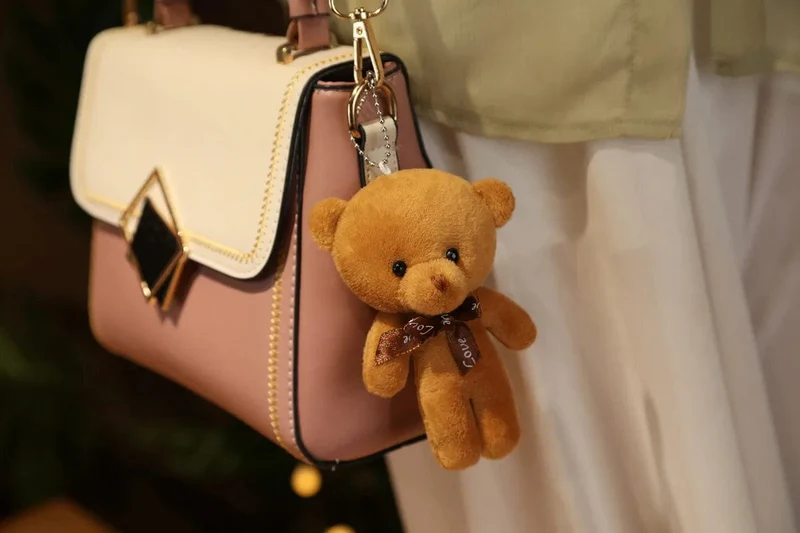 Neue Farbe Teddybär Puppen 12cm Weiche Kuscheltiere Bär Plüsch Spielzeug Pendent Nette Nette Mädchen Keychain Hochzeit Kinder Party geschenke