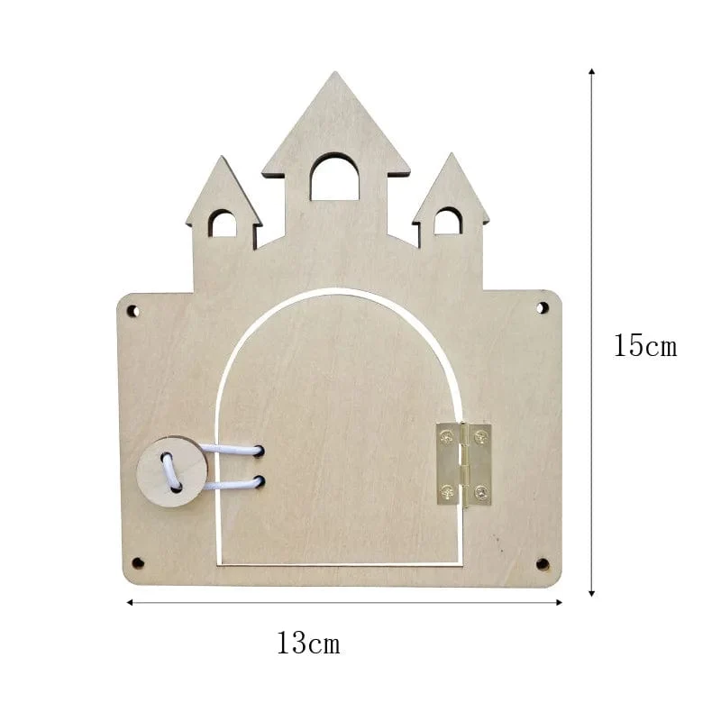 DIY Busy Board Zubehör Montessori Bildung Holzspielzeug Kognitive Ausbildung Kleinkind Frühe Bildung Fähigkeiten Lernen Holzspiel