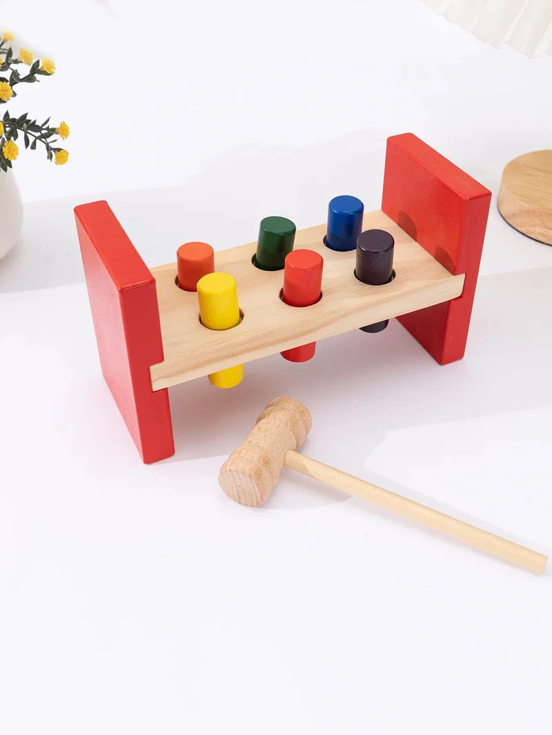 Montessori-Hämmerspielzeug aus Holz – Entwicklung der Feinmotorik und pädagogischer Spaß für Kleinkinder