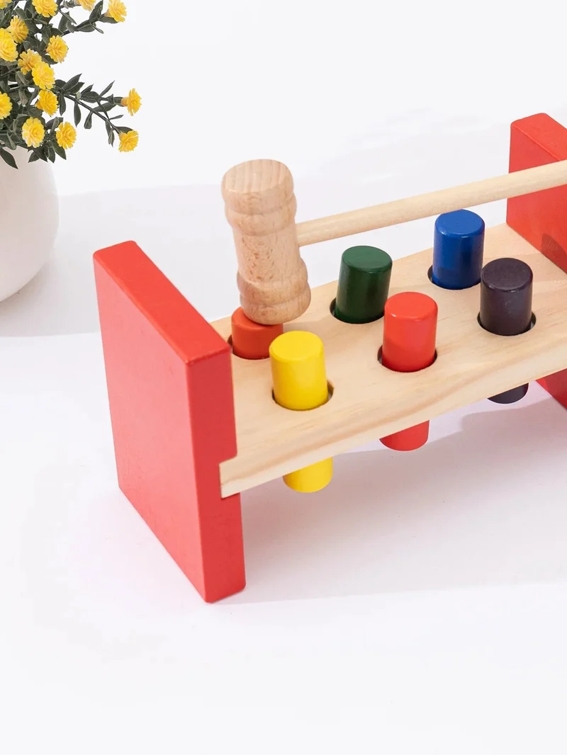 Montessori-Hämmerspielzeug aus Holz – Entwicklung der Feinmotorik und pädagogischer Spaß für Kleinkinder