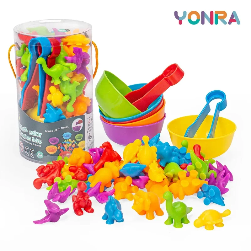Zähl- und Sortierspielzeug für Kleinkinder, Vorschul-Lernaktivitäten für Mathematik, Farberkennung, Montessori-Baby, MINT-Geschenk