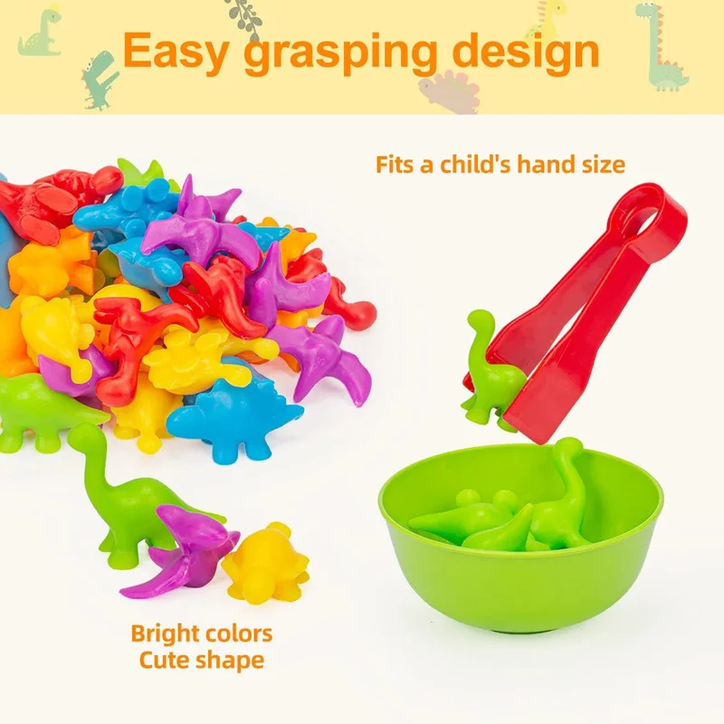 Zähl- und Sortierspielzeug für Kleinkinder, Vorschul-Lernaktivitäten für Mathematik, Farberkennung, Montessori-Baby, MINT-Geschenk