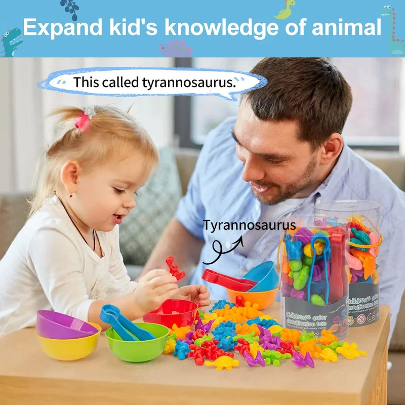 Zähl- und Sortierspielzeug für Kleinkinder, Vorschul-Lernaktivitäten für Mathematik, Farberkennung, Montessori-Baby, MINT-Geschenk