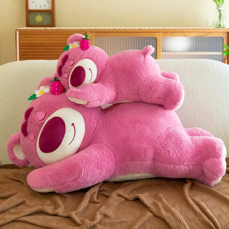 40 cm Disney Spielzeug Niedliche Plüschtiere Kissen Cartoon Erdbeerbär Plüschpuppe Mädchen Kawaii Anime Bär Gefüllte Puppe für Kinder Geschenke
