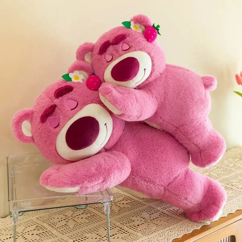 40 cm Disney Spielzeug Niedliche Plüschtiere Kissen Cartoon Erdbeerbär Plüschpuppe Mädchen Kawaii Anime Bär Gefüllte Puppe für Kinder Geschenke