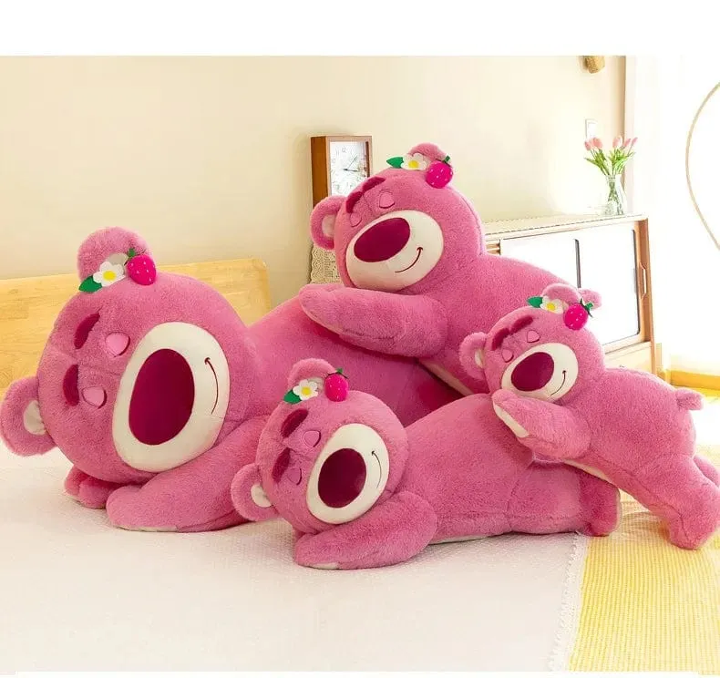 40 cm Disney Spielzeug Niedliche Plüschtiere Kissen Cartoon Erdbeerbär Plüschpuppe Mädchen Kawaii Anime Bär Gefüllte Puppe für Kinder Geschenke