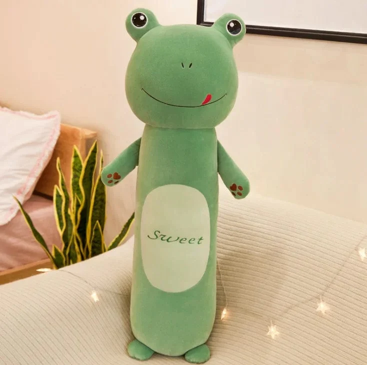 50 cm großes, niedliches Hasenkissen, Plüschtier, Löwe, Affe, Frosch, Tier mit langen Beinen, Schlafkissen, Puppe, Geschenk für Kinder zum Geburtstag oder zu Weihnachten
