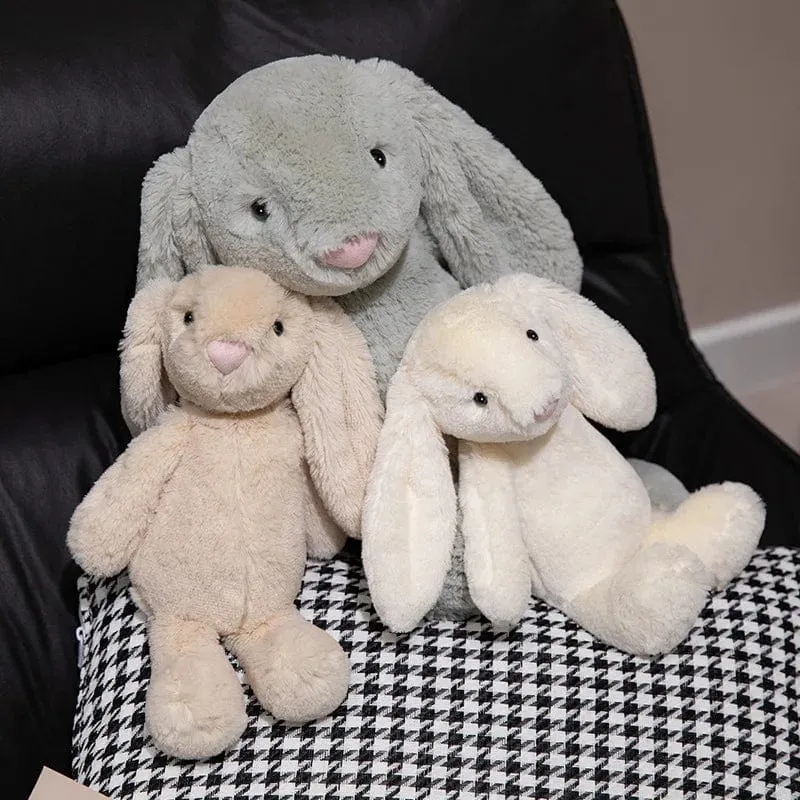 20-45cm Süßes Plüschtier Stofftier Kaninchenpuppe Babys Schlafgefährte Kawaii Plüsch Langohr Kaninchenpuppe Kindergeschenk