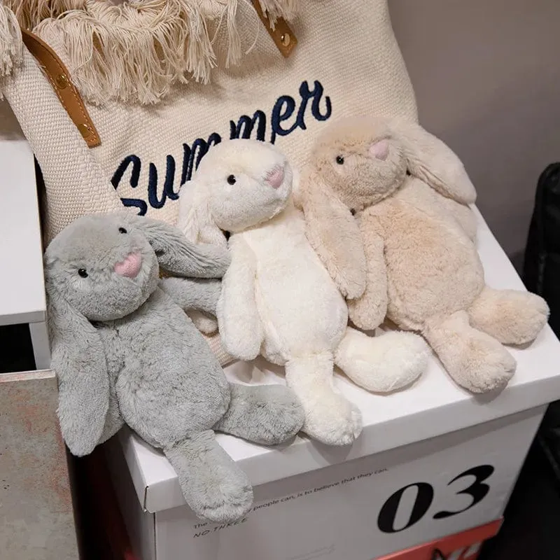 20-45cm Süßes Plüschtier Stofftier Kaninchenpuppe Babys Schlafgefährte Kawaii Plüsch Langohr Kaninchenpuppe Kindergeschenk