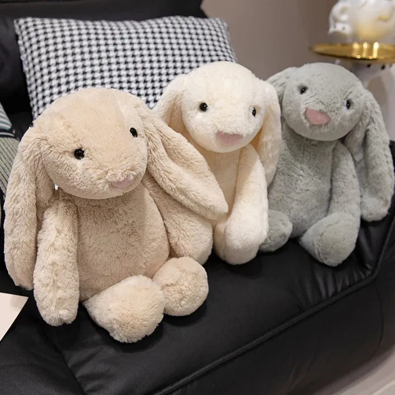 20-45cm Süßes Plüschtier Stofftier Kaninchenpuppe Babys Schlafgefährte Kawaii Plüsch Langohr Kaninchenpuppe Kindergeschenk
