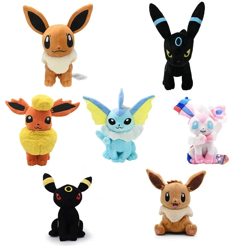 Großes Nachtara Pokemon Plüschtier Sitzend Eevee Leafeon Vaporeon Eevee Flareon Glaziola Espeon Blitza Eevolutions Spielpuppe