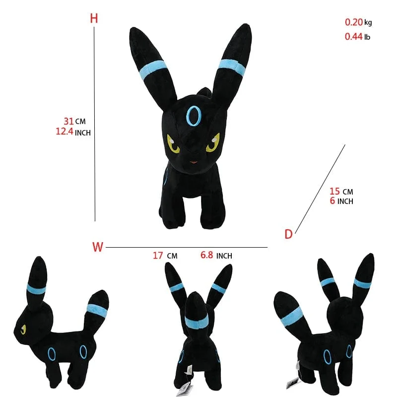 Großes Nachtara Pokemon Plüschtier Sitzend Eevee Leafeon Vaporeon Eevee Flareon Glaziola Espeon Blitza Eevolutions Spielpuppe