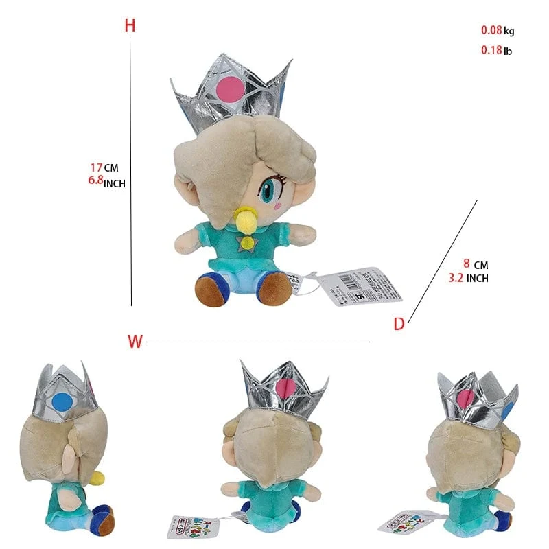 Prinzessin Peach Mario Plüschtiere Kawaii Stoffpuppen Cartoon Niedliche Puppen Geburtstags-Weihnachtsgeschenk für Kindersammlung