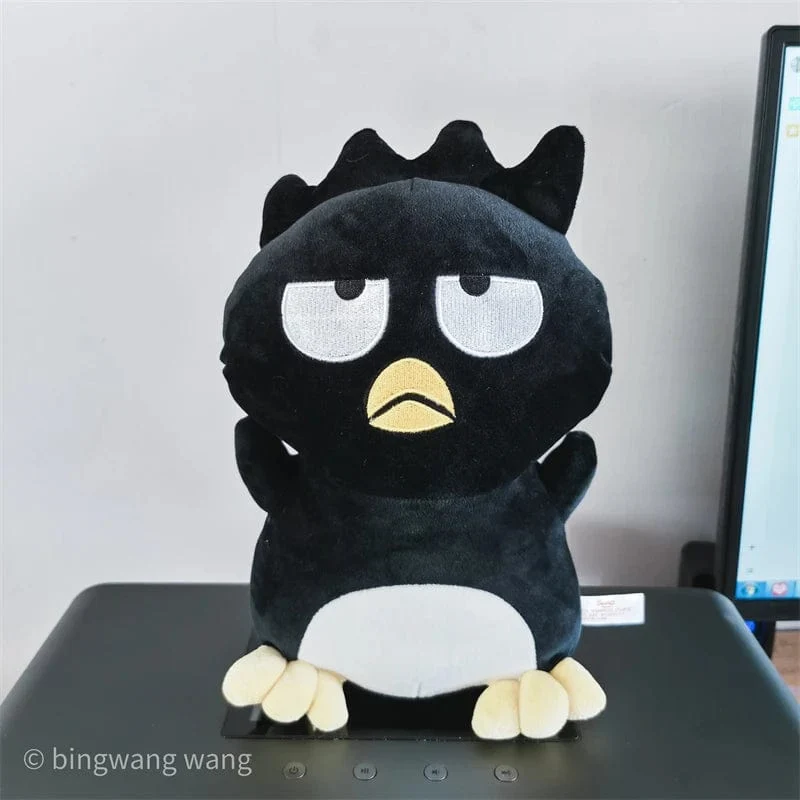 Sanrio Bad Badtz Maru Plüschtier, weich, süß, japanischer Stil, Anime, schwarze Pinguinpuppe, Umarmungsplüschtier, Geburtstagsgeschenk für Mädchen, 30/40/60 cm