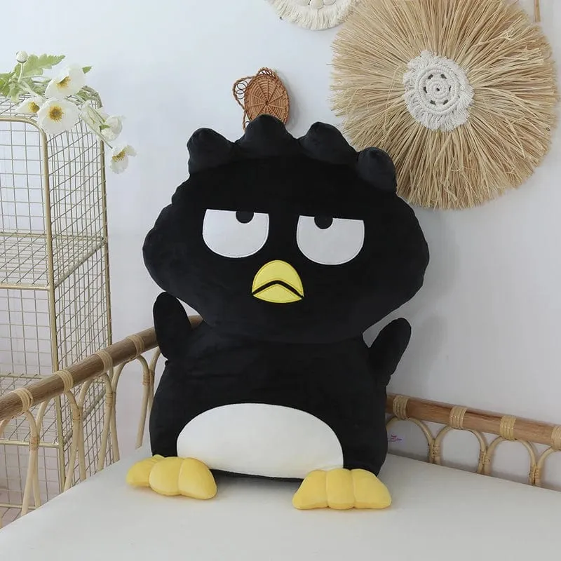 Sanrio Bad Badtz Maru Plüschtier, weich, süß, japanischer Stil, Anime, schwarze Pinguinpuppe, Umarmungsplüschtier, Geburtstagsgeschenk für Mädchen, 30/40/60 cm