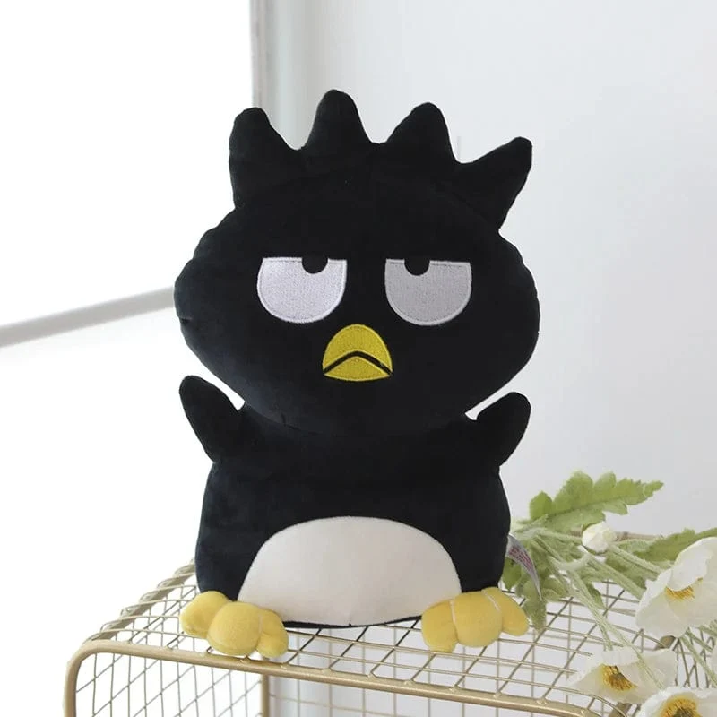 Sanrio Bad Badtz Maru Plüschtier, weich, süß, japanischer Stil, Anime, schwarze Pinguinpuppe, Umarmungsplüschtier, Geburtstagsgeschenk für Mädchen, 30/40/60 cm