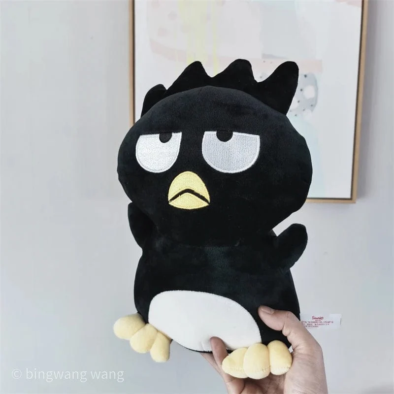 Sanrio Bad Badtz Maru Plüschtier, weich, süß, japanischer Stil, Anime, schwarze Pinguinpuppe, Umarmungsplüschtier, Geburtstagsgeschenk für Mädchen, 30/40/60 cm