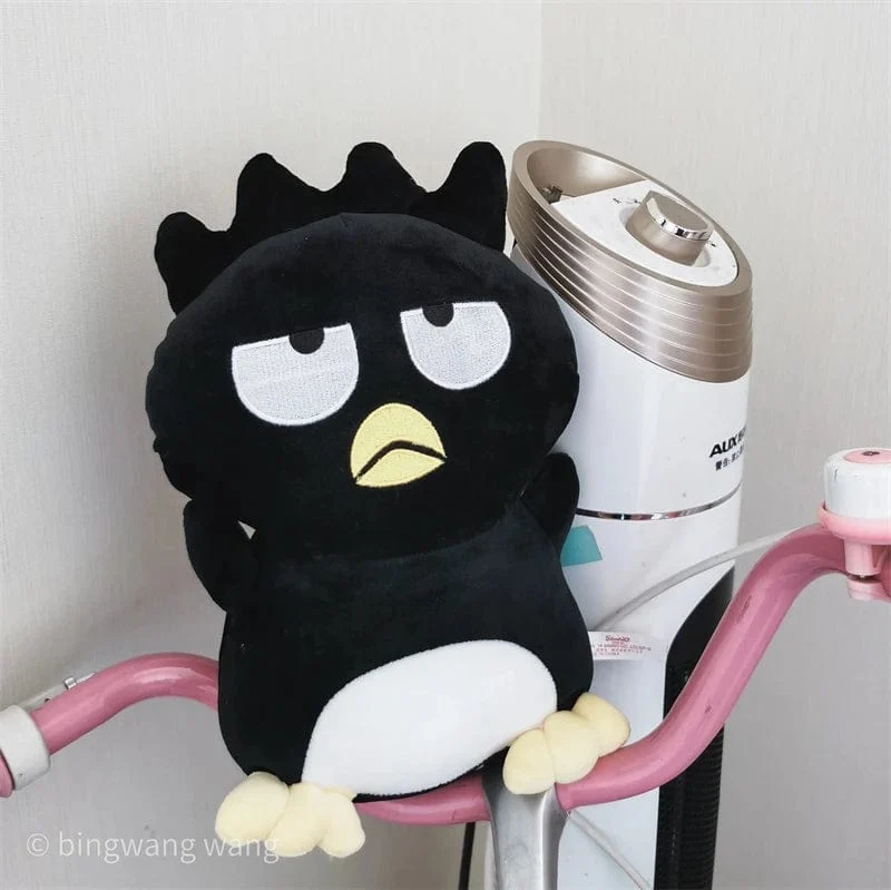 Sanrio Bad Badtz Maru Plüschtier, weich, süß, japanischer Stil, Anime, schwarze Pinguinpuppe, Umarmungsplüschtier, Geburtstagsgeschenk für Mädchen, 30/40/60 cm