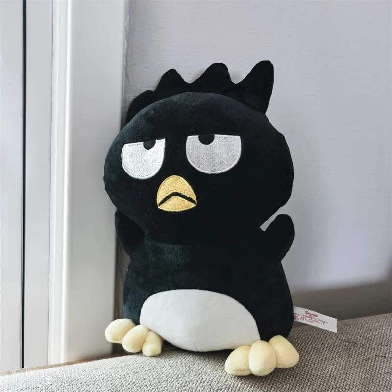 Sanrio Bad Badtz Maru Plüschtier, weich, süß, japanischer Stil, Anime, schwarze Pinguinpuppe, Umarmungsplüschtier, Geburtstagsgeschenk für Mädchen, 30/40/60 cm