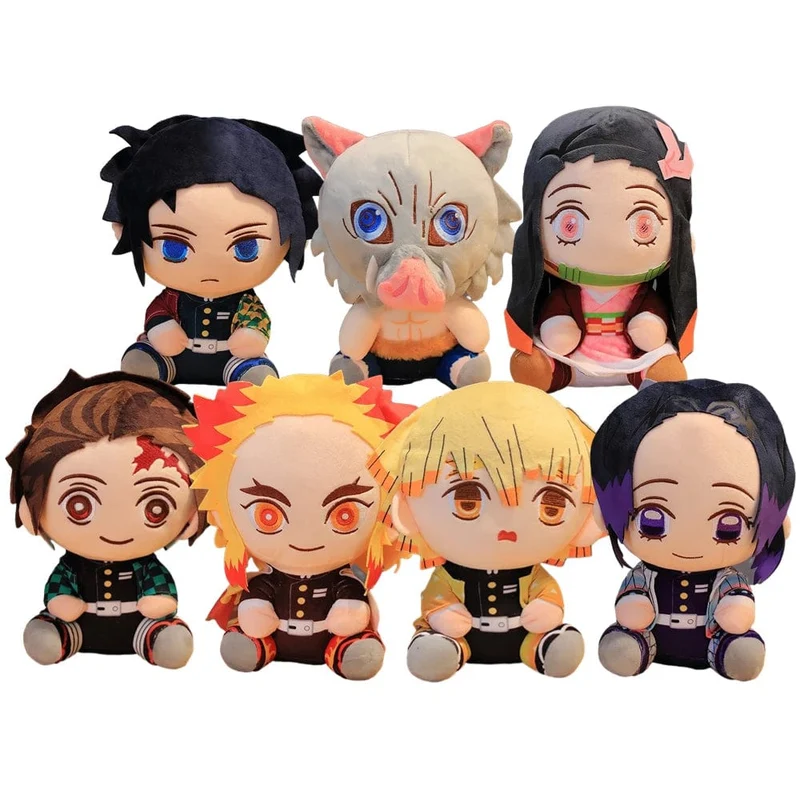 Dämonentöter Plüschtiere Anime Kamado Tanjirou Hashibira Inosuke Tomioka Giyuu Rengoku Kyoujurou Kochou Shinobu Agatsuma Zenitsu
