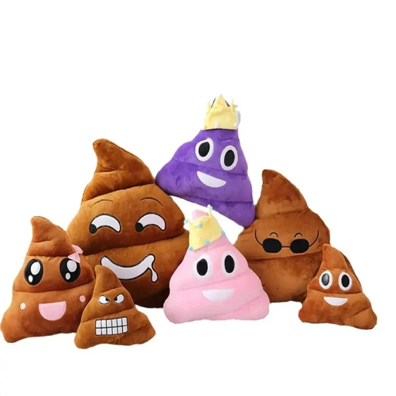 Viele Größe Poo Ausdruck Plüsch Spielzeug Freunde Lustige Freative Poo Lustige Puppe Senden Freunde Kinder Geburtstag Weihnachten Geschenk