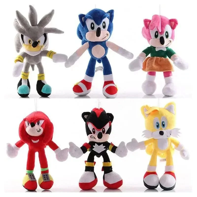 Supersonic Hedgehog Sonic Plüsch Cartoon Spiel Anime Kinder Plüsch Puppe Spielzeug Weihnachten Geburtstagsgeschenk Großhandel Größe 30cm