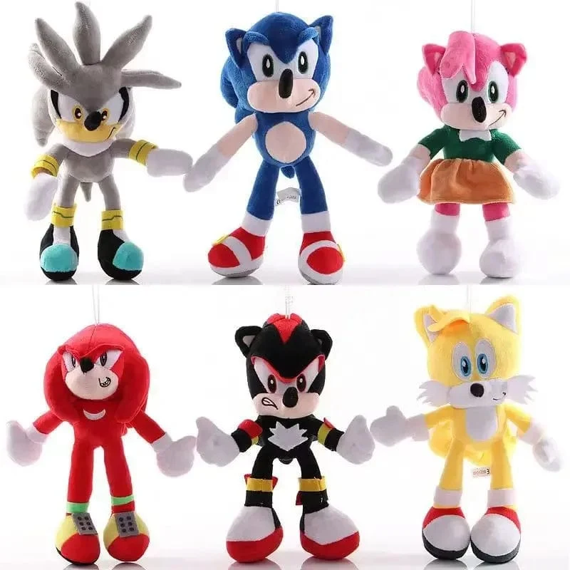 Supersonic Hedgehog Sonic Plüsch Cartoon Spiel Anime Kinder Plüsch Puppe Spielzeug Weihnachten Geburtstagsgeschenk Großhandel Größe 30cm