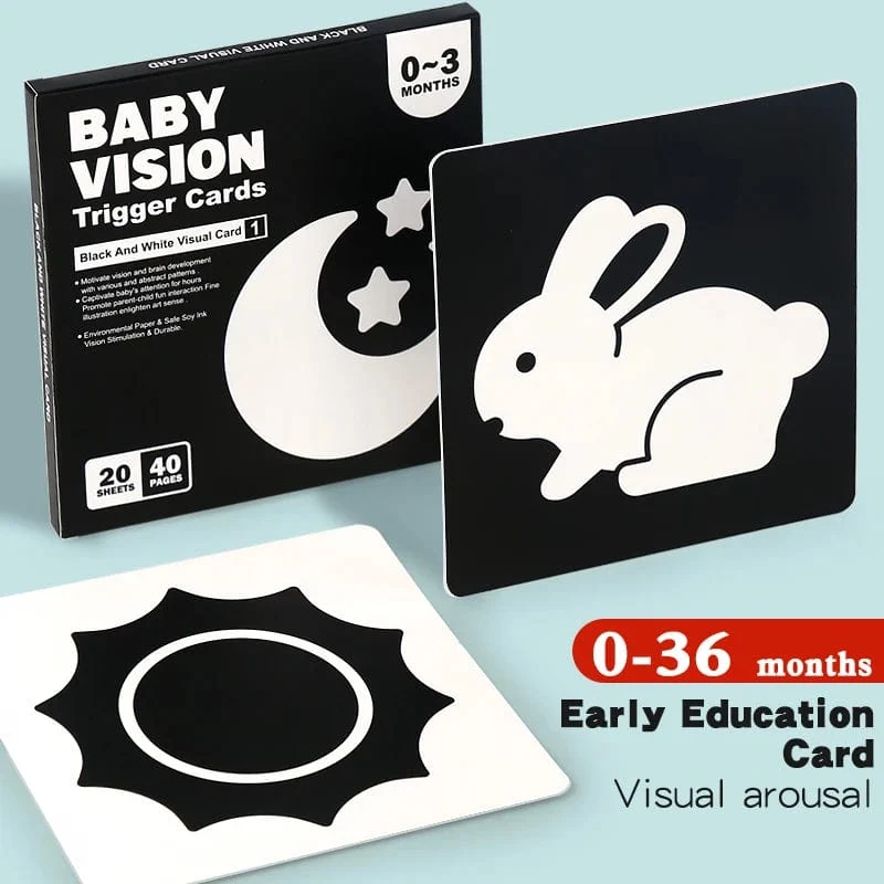 0-36M Baby Frühe Bildung Karte Schwarz Und Weiß Karten Farbe Training Visuelle Stimulation Montessori Form Tier Kognitiven Spielzeug