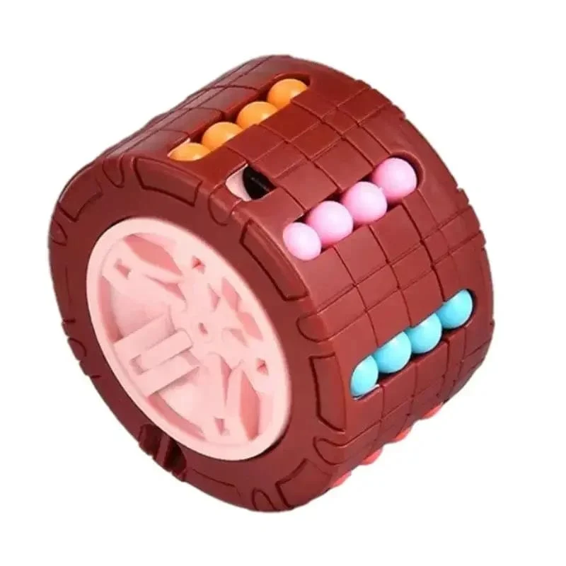 3D-Zylinder-Würfel-Spielzeug, magische Bohnen, Gyro, Drehen, Rutsche, Puzzle-Spiele, Stress abbauen, Kinder, pädagogisches Montessori-Säuglingsspielzeug, Geschenk